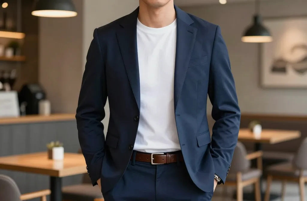 10 Smart Casual T-Shirt and Blazer Outfits for Men